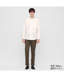UNIQLO | ソフトツイルスタンドカラーシャツ（長袖）(シャツ/ブラウス)