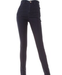 dazzlin | 裏起毛ハイウエストスキニー(デニムパンツ)