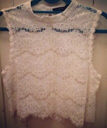 FOREVER 21 | フローラルレースクロップトップ(シャツ/ブラウス)