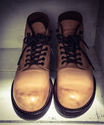 MR.OLIVE | MR.OLIVE E.O.I  WATER PROOF SHRINK LEATHER SEVEN HOLE HUNTINGBOOTS 半永久防水加工レザー
(ブーツ)