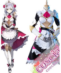cosciao | 原神 ノエル 初期姿 コスプレ衣装 かわいい メイド服(ワンピース)