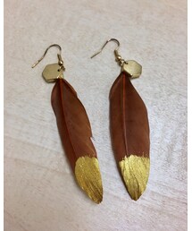 羽のピアス | ピアス（両耳用）