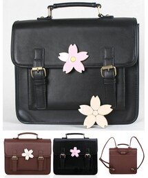 no brand | さくらボタン 3ウェイ バッグ(ハンドバッグ)