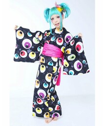 kimono hearts | KERA紅林大空チャン着用 キモノハーツ オリジナル Edge of Darkness コラボレーション目玉浴衣(浴衣)