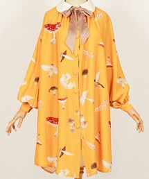 南十字宇宙洋服社 | 碎菇子系列长袖OP衬衫裙(シャツワンピース)