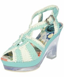 Miss L Fire | shirley sandals Lucite Heels Mint(サンダル)