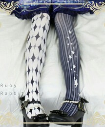 ruby rabbit | 条纹小丑 原创lolita连裤袜(タイツ/ストッキング)