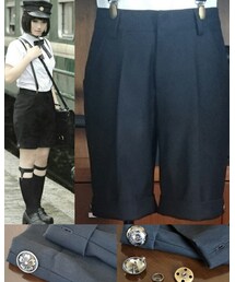 丸舗 | 活扣可调多穿中裤(スラックス)