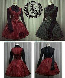 Ista Mori | 沉睡之森 原创印花马甲半裙套装 (セットアップ)