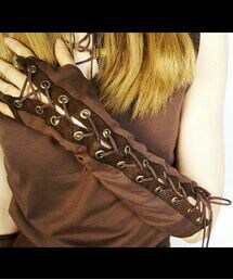 Mr.Yi‘s Steamland | 蒸汽朋克 穿绳抽带复古手袖半指手套(手袋)