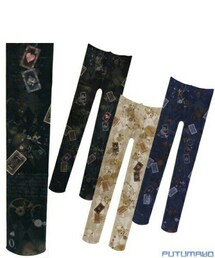 PUTUMAYO | フラグメントタイツ 歯車モチーフ(タイツ/ストッキング)