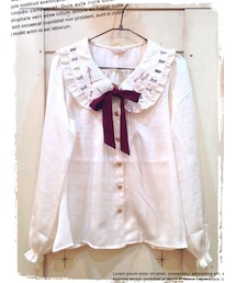 Amavel | 時計刺繍長袖ブラウス(シャツ/ブラウス)