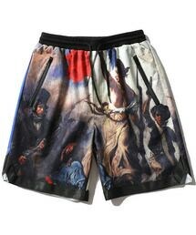 OPEN YOUR MIND | 古典名画印花短裤(その他パンツ)