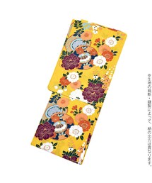kimonomachi |  夏着物「黄色　鼓、古典草花」(浴衣)