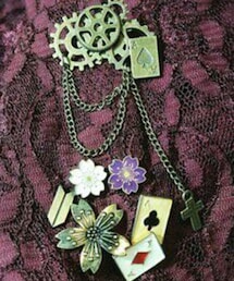 丸舗 | スチームパンク 大正浪漫 アリス ブローチ(バッジ)