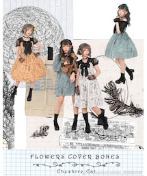 CheshireCat lolita | 柴郡猫洋服 花开掩骨jsk(ワンピース/ドレス)