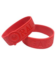THE ORAL CIGARETTES | 目玉ロゴラバーバンド/オールレッド(バングル/リストバンド)
