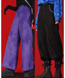 badtaste | 坏品味西部 金文聪 麂皮绒加厚束口裤(パンツ)