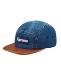 Supreme  | Denim Leather Visor Camp Cap(帽子)