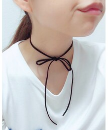 手芸屋さん | 皮の紐をチョーカーにしました！(ネックレス)