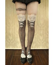 abietarge | コルセットタイツ victorian brown(タイツ/ストッキング)