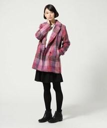 LEPSIM | チェック柄コート(チェスターコート)