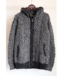 CORNEL (コーネル) " ZIP HOODED CARDIGAN "(ニット/セーター)