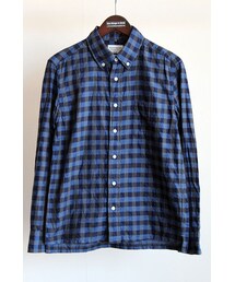 MANUAL ALPHABET | 70/1 カラーネップ TOP糸 TWILL CHECK BD SHT(シャツ/ブラウス)