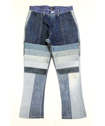 HURRAY HURRAY | PATCH-WORK FLARE DENIM PANTS(デニムパンツ)