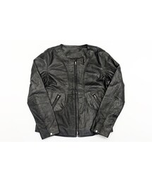 Nasngwam | RAMSES LEATHER JK(ノーカラージャケット)