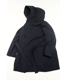 HURRAY HURRAY | TWEED HOODED GOWN COAT(モッズコート)