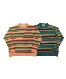 GOOFY CREATION " Lambs wool border knit "(ニット/セーター)