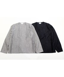 MANUAL ALPHABET | MANUAL ALPHABET (マニュアル アルファベット) LINEN WASHER SHT CARDIGAN(カーディガン/ボレロ)
