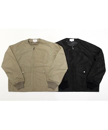 MANUAL ALPHABET | MANUAL ALPHABET (マニュアル アルファベット)　NYLON FLIGHT JACKET (ノーカラージャケット)