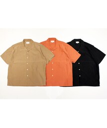 MANUAL ALPHABET | MANUAL ALPHABET (マニュアル アルファベット)　SMOOTH OPEN COLLAR SHT(シャツ/ブラウス)