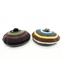 COMFORTABLE REASON (コンフォータブルリーズン) " Stripe Tam O'Shanter Hat "(ハンチング/ベレー帽)
