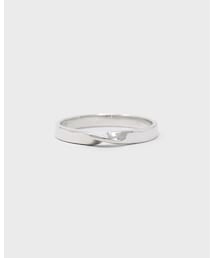 UNKNOWN. | U512 " CENTER KNOT " RING / SILVER(リング)