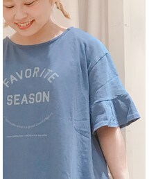 Samansa Mos2 blue | Tシャツ/カットソー