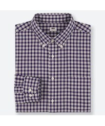 UNIQLO | エクストラファインコットンブロードチェックシャツ（ボタンダウン・長袖）(シャツ/ブラウス)