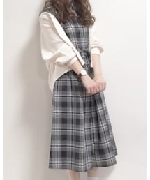 古着 | あなたを包むチェックワンピース(ワンピース/ドレス)