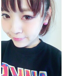 友達に貰ったピアス（navyblue） | ピアス（両耳用）