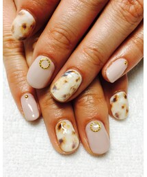 べっ甲柄ジェルネイル💅 | その他
