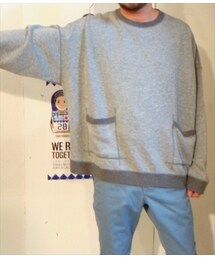 THREE BLIND MICE | ダブルフェイスワッフル2WAYリバーシブルBIG SW(スウェット)