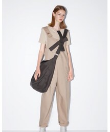 ZARA | ポケット付きジャンプスーツ(サロペット/オーバーオール)