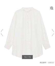 GU | バンドカラーロングシャツ(シャツ/ブラウス)