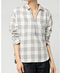 Lugnoncure | スキッパーチェックシャツ(シャツ/ブラウス)