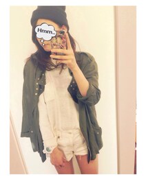 
物足りなかったので
FREE'S MARTのビーニー❤️
¥1200くらいでした。(ニットキャップ/ビーニー)