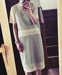 ベージュワンピース(ワンピース)