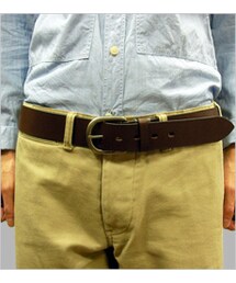 Levi's | 存在感のあるチョコの帯。バックルの『Levi's』ロゴが光ります。(ベルト)