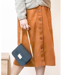 UNIQLO | コーデュロイフロントボタンスカート(スカート)